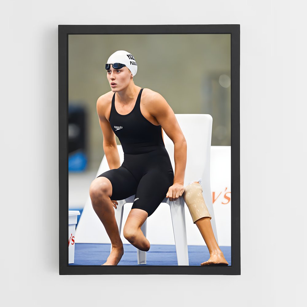 Poster Une Pause Réfléchie – affiche Jeux Olympiques (vue 2)